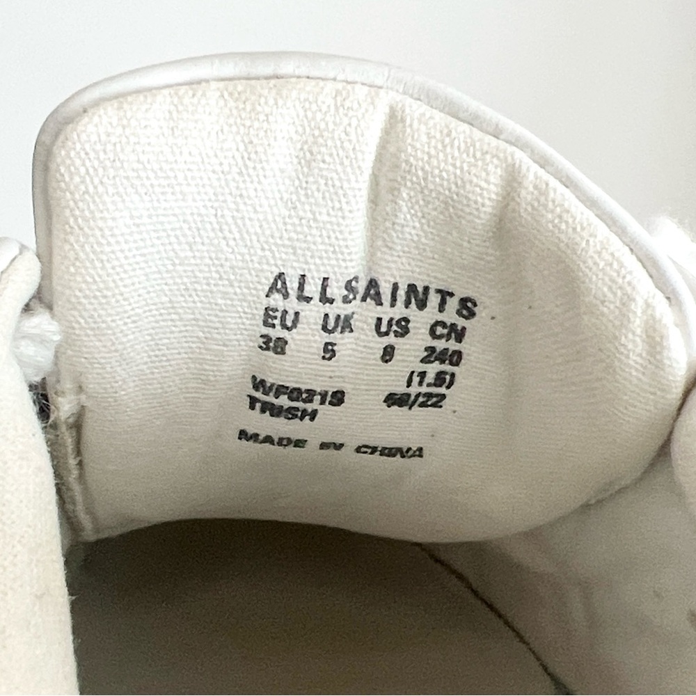 AllSaints Trish Leather Platform Sneakers - Picture 6 of 6